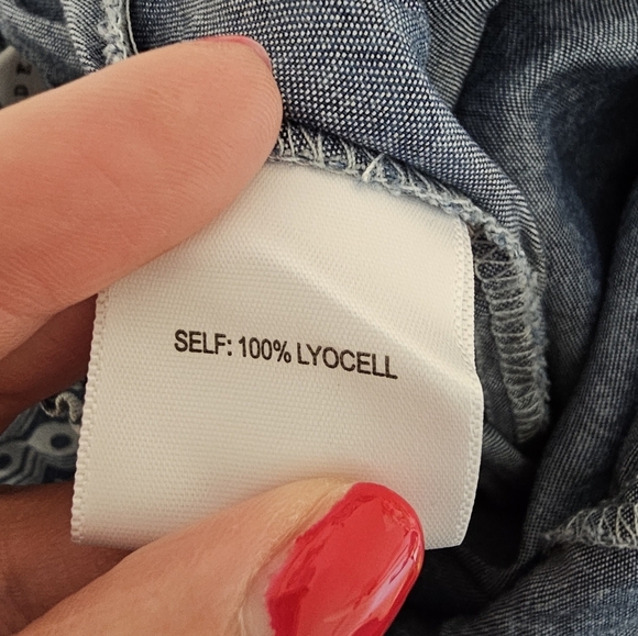 Jane & Delancey Blue and White Pull On Wide Leg Pants Womens Size 1X NWT - Picture 4 of 10